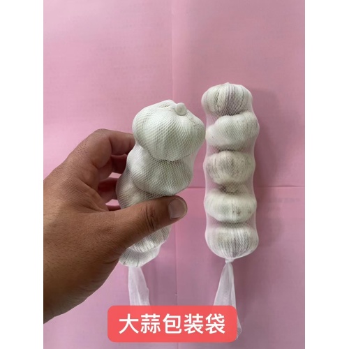 Sacos de embalagem de rede de manga de plástico para alho