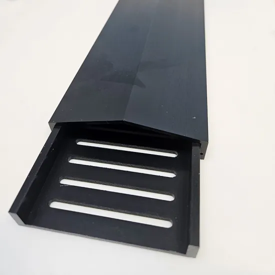 Black Anodized CNC Machined Aluminum Profiles for Floor Drains (6061, 6063, T5, T6)