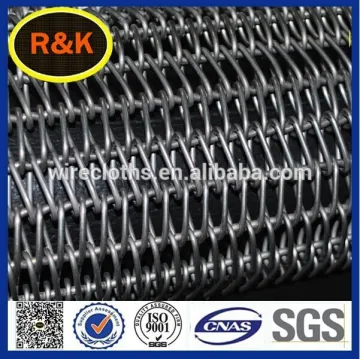 Low price stainless steel wire mesh 304/316 bakery conveyor belt