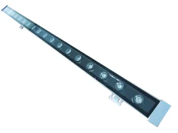 Aluminum Waterproof 24w, 2160lm, 50000 Hour Blue Wall Washer Led Light With Tempered Glass