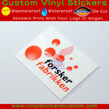 printing transparent plastic sticker sheet
