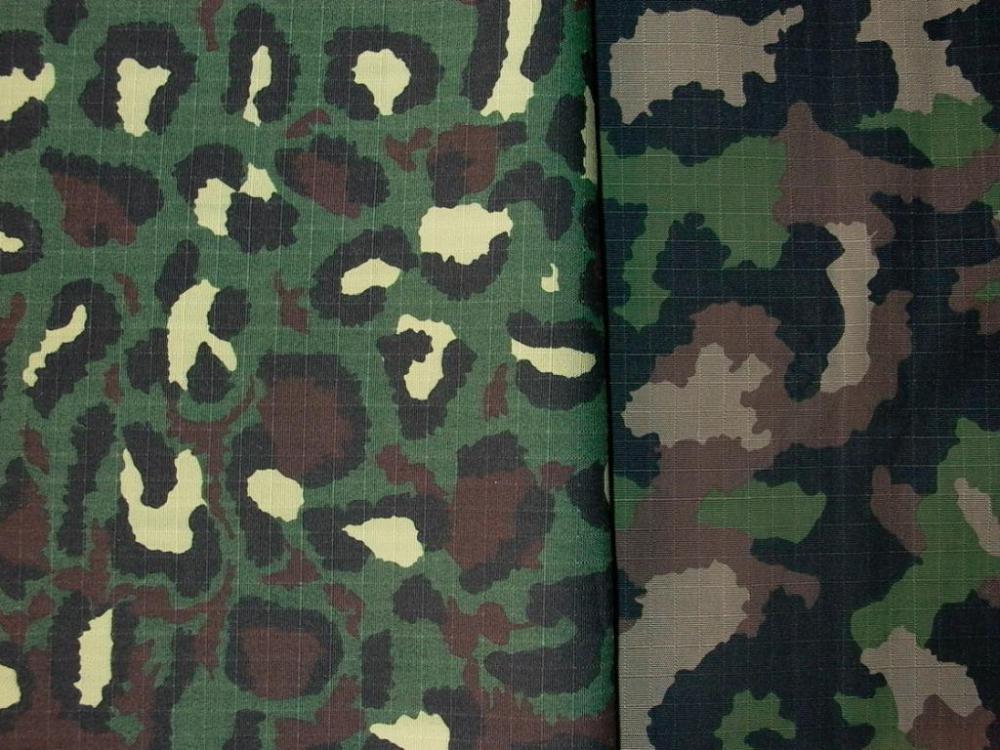 Ripstop camouflage fabric