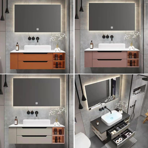 Espejo de baño promocional con gabinetes a precio barato