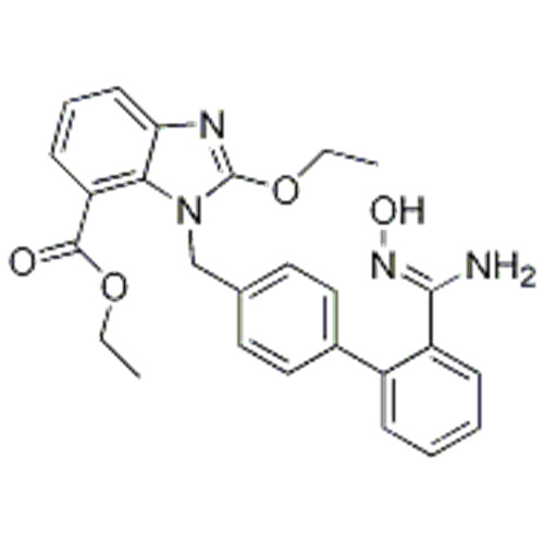(Z) -Etylo-2-etoksy-3 - ((2 &#39;- (N&#39;-hydroksykarbaMi-midoilo) bifenyl-4-ilo) metylo) -3H-benzo [d] iMidazolo-4-karboksylan CAS 1397836-41-7