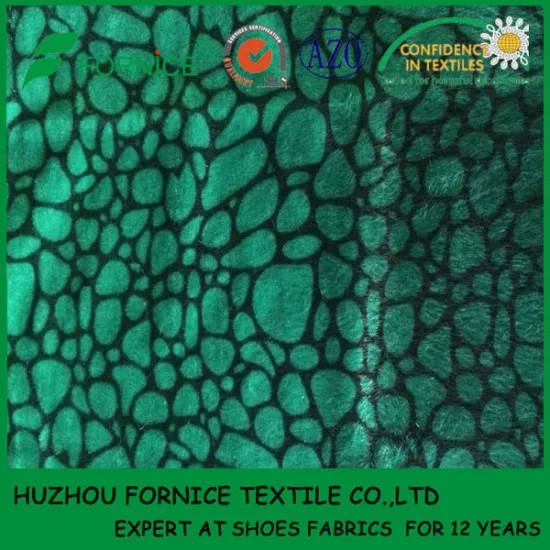 China manufacturer printed fok fabric for slipper