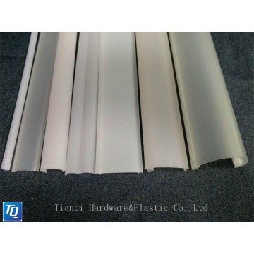 Tianqi extruded plastic lamp parts wholesale led light diffused or clear PC lamp lighting accessories