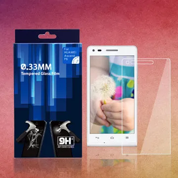 0.15mm 0.2mm 0.33mm 0.4mm Tempered-glass Screen Protector for Huawei Ascend P6