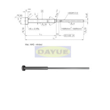 DIN 1530-ISO 8694 دبوس قاذف من النوع ch