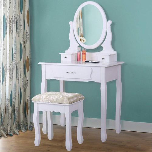 Dressing Table Set Modern furniture 1 mirror plywood dressing table designs Supplier