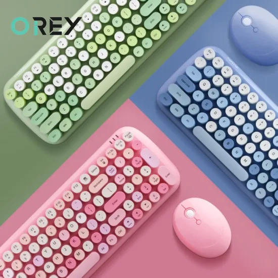 Bluetooth Keyboard Mouse Set For Mackbook Pro Laptop PC Gamer Wireless Gaming Keyboard Mouse Combo For iPad Tablet Mobile Phone