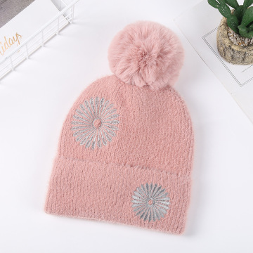 2019 knit cap with thickened ball cap