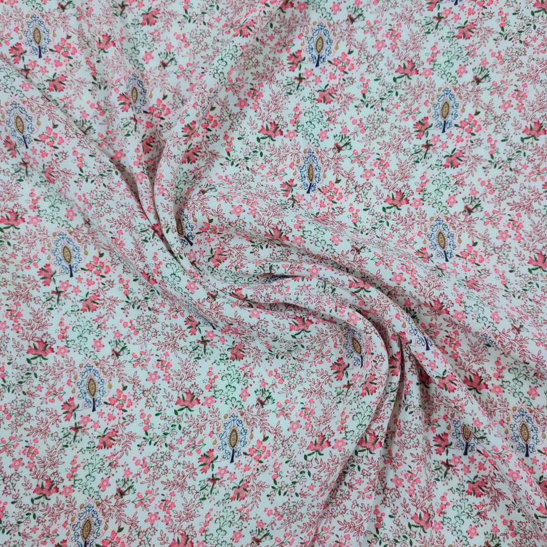 Rayon Crepe Floral Fabric