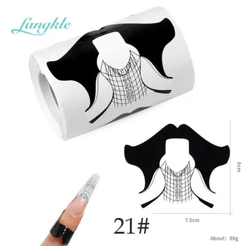 Wholesale Private Acrylic Gel Extension Black Nail Forms