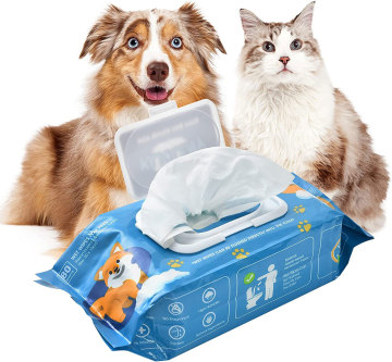 Factory Price Organic Cotton Pet Wipes for Dogs and Cats