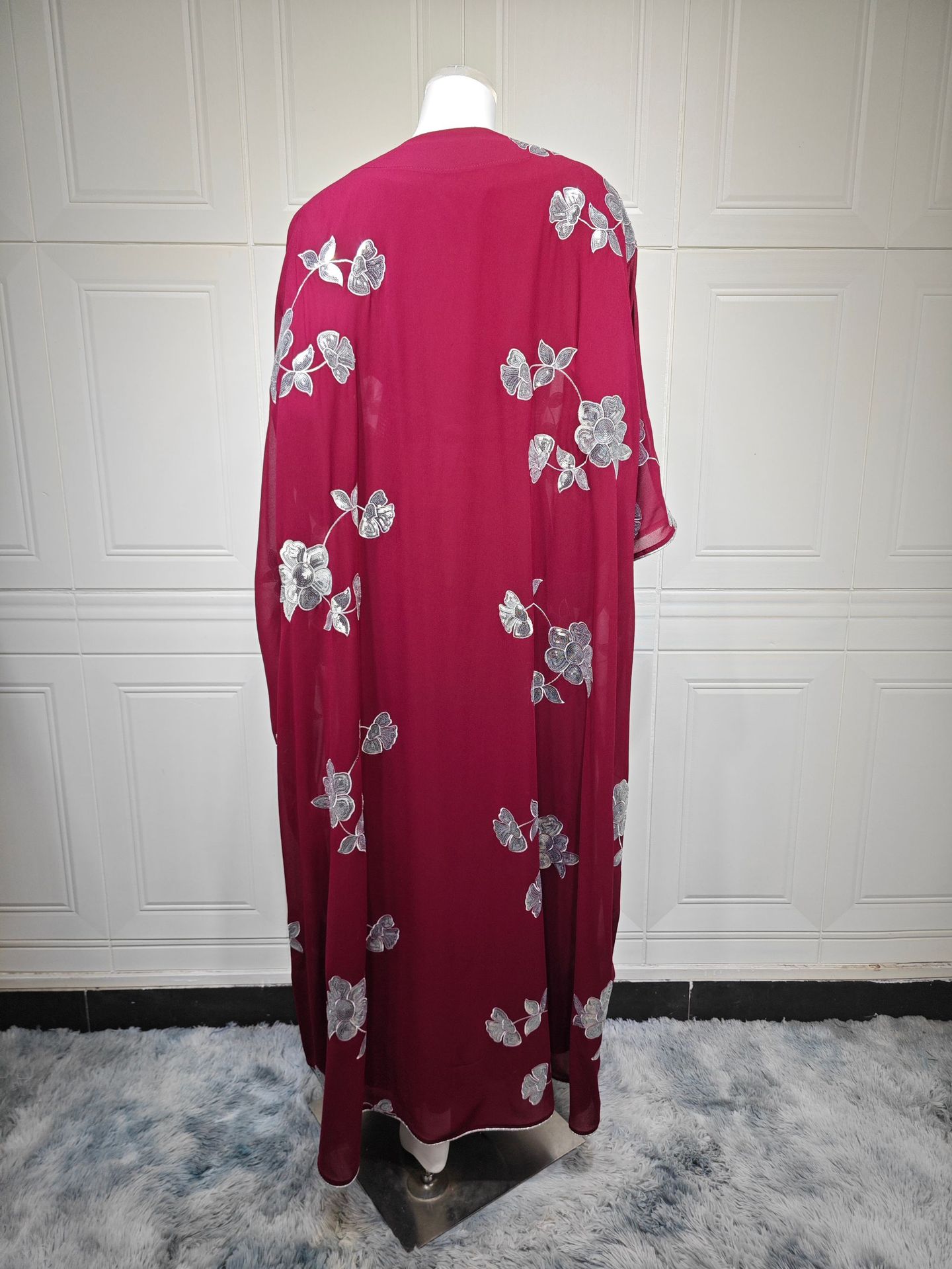 Abaya Jalabiya Dress 2 Pieces Set AB462 (11)
