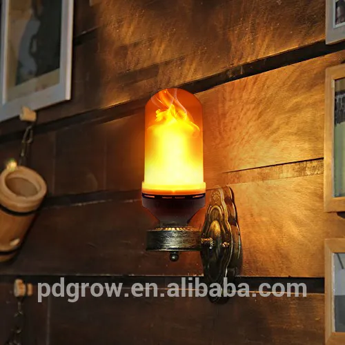 Hot Sale 6W Beam Angle 360 Festival Decoration Lamps LED Fire Effect Light Bulb Flame Bulb E26 E27 Burning Flicker Led Light