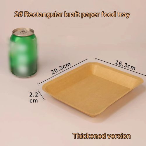 560ml Sustainable Rectangular Kraft Food Container
