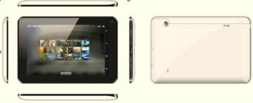 7" Tablet PC, Capacity Touch Screen, Allwinner/Boxchip A13, Cortex A8, 1.0-1.2 GHz (K-B704G)