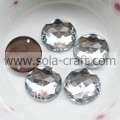 Diese 16MM Clear Silver Kunststoff Acryl Full Cut Rundvorhang Spiegel Perle für Garland DIY