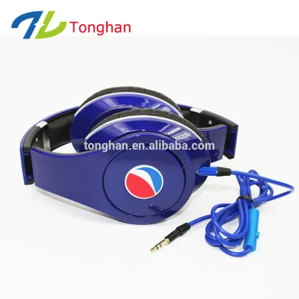 Big brand OEM headphone headset stereo headband headphone for Pepsi