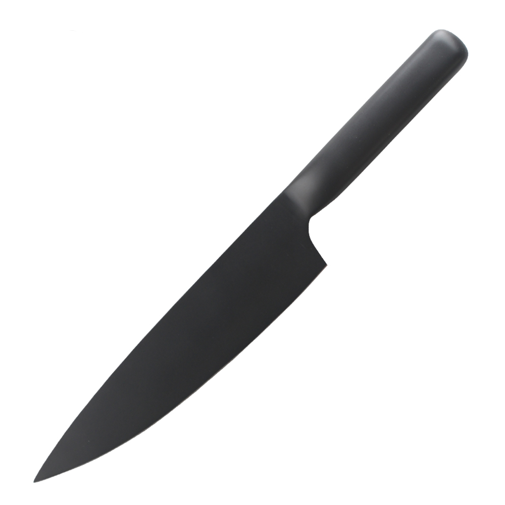 Cuchillo de cocinero con mango hueco de óxido negro