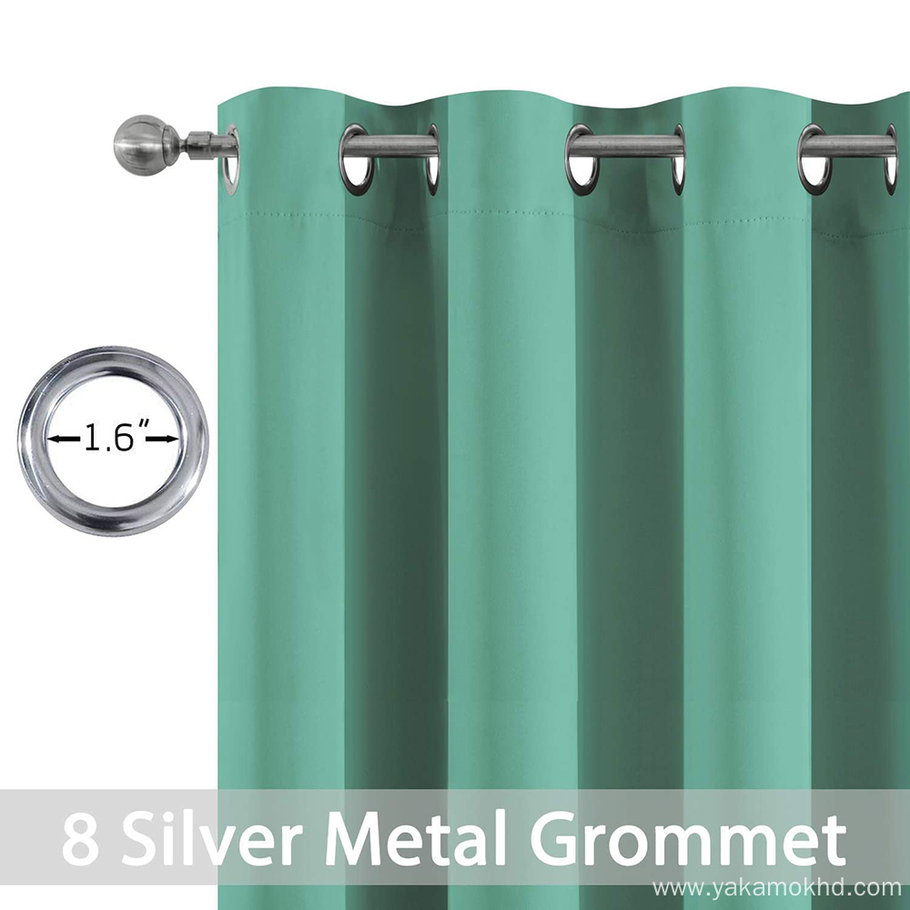 Turquoise Blackout Curtains 84 Inch Long