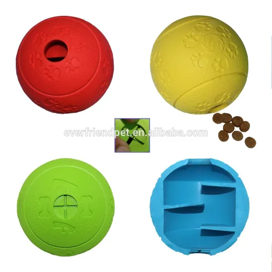 Pet Toys Type and Eco-Friendly Feature pet food leakage dog ball