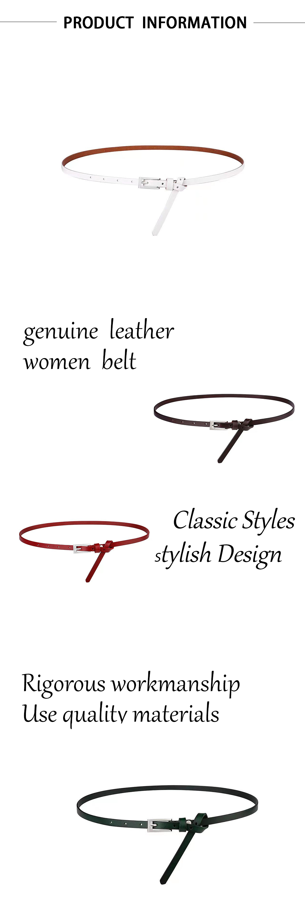 Genuine Leather Women Belt