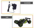 Nouveaux Design 01:18 4 canaux enfants jouets gros Nitro rc Cars