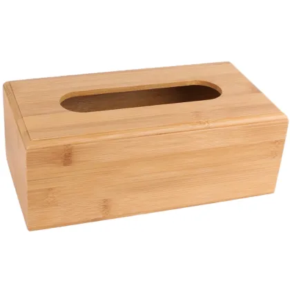 Natural Bamboo Tissue Box