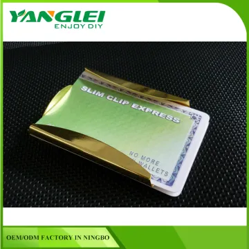 most popular for money clip wallet Cash Money Clip Credit Card Holder Polished