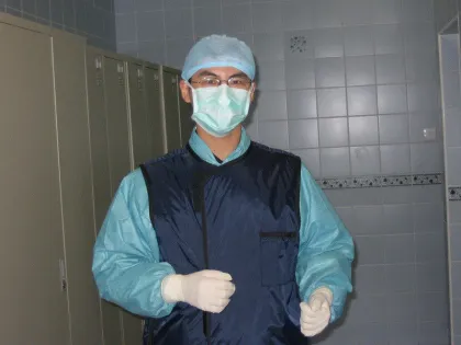 0.35mmpb Lead Apron With Full Sleeves For Radiation Department