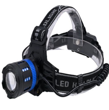 IPX4 Headlamp LED yang boleh dicas semula kalis air dengan 3 mod untuk mendaki
