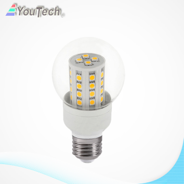 580lm transparent cover 6W E27 LED Corn light