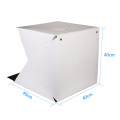 Studio foto Lightbox LED 40cm Lipat 40cm