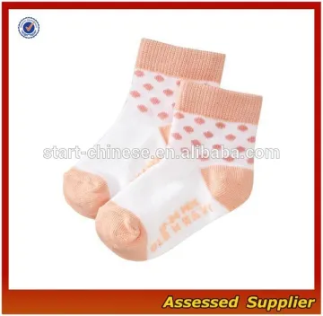 New Custom Pinky Jacquard Cute Organic Cotton Baby Socks/Wholesale Cute Baby Socks Manufacturer in China