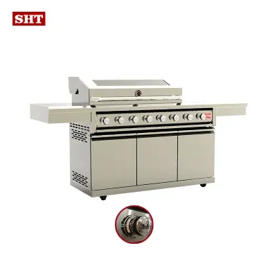 Wholesale Factory Cheap Price Galss Gas Grill with Thermometer