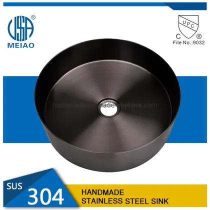 Handmade Black Round Bathroom Wash Basin