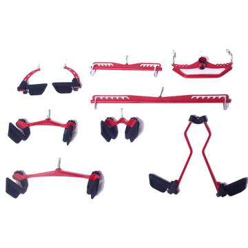 New Arrival Gym Fitness Mag Grip Handle Sets for Low Pulley Pull Down Attachment