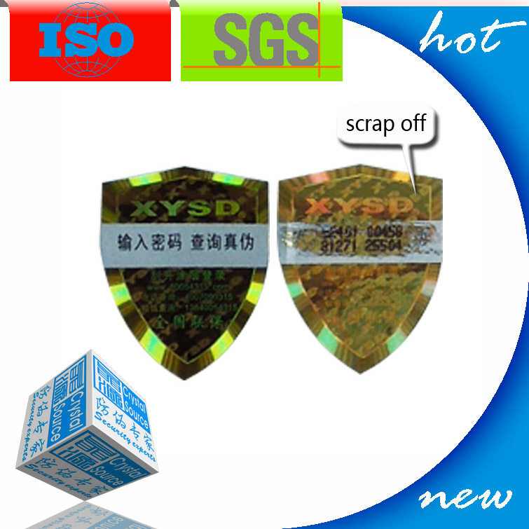 3D Scratch Off QR Hologram Stickers