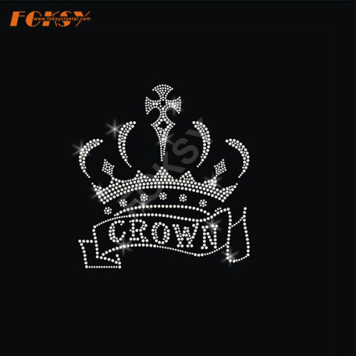 Crown Iron on Rhinestone Motif