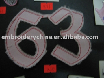 embroidered dirty looking appliques for jeans