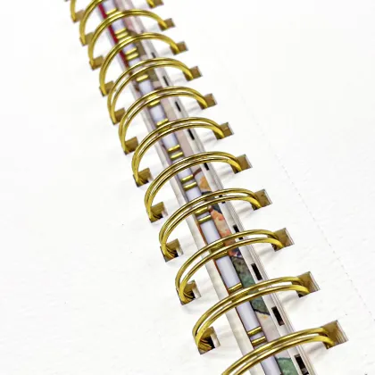 Personalized Watercolor Workbook with Botanicals and Perforated Pages