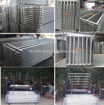 Heavy duty livestock oval tube cattle galvanized panel,heavy duty horse corral panel,Heavy duty portable metal pig fence panel