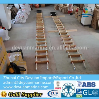 Marine SOLAS Pilot Rope Soft Ladder embarkation ladder escape rope ladder