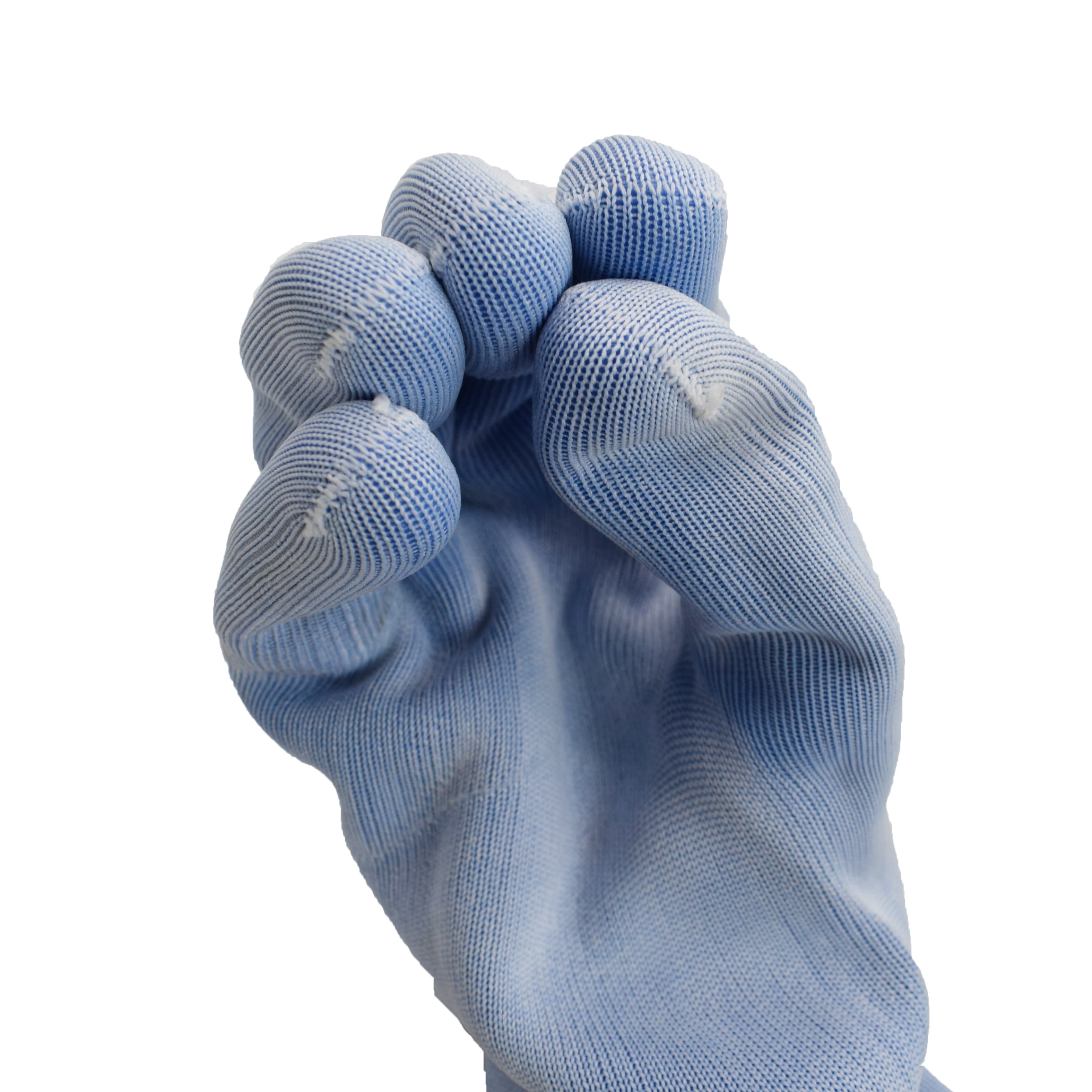 Blue oil resistant gloves