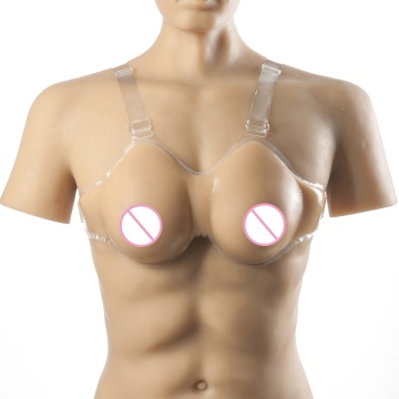In Stock Dark Skin Silicone Breast Forms for Cross Dressing