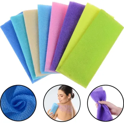 Long Back Scrub Bath Towel Exfoliating Mud Bath Towel