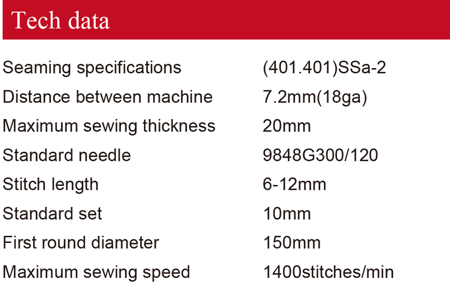 81300CD Type Double-needle Overlock and Chain Stitch Sewing Machine