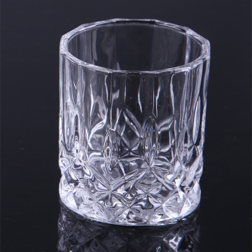 Glass Embossed Candle Cup